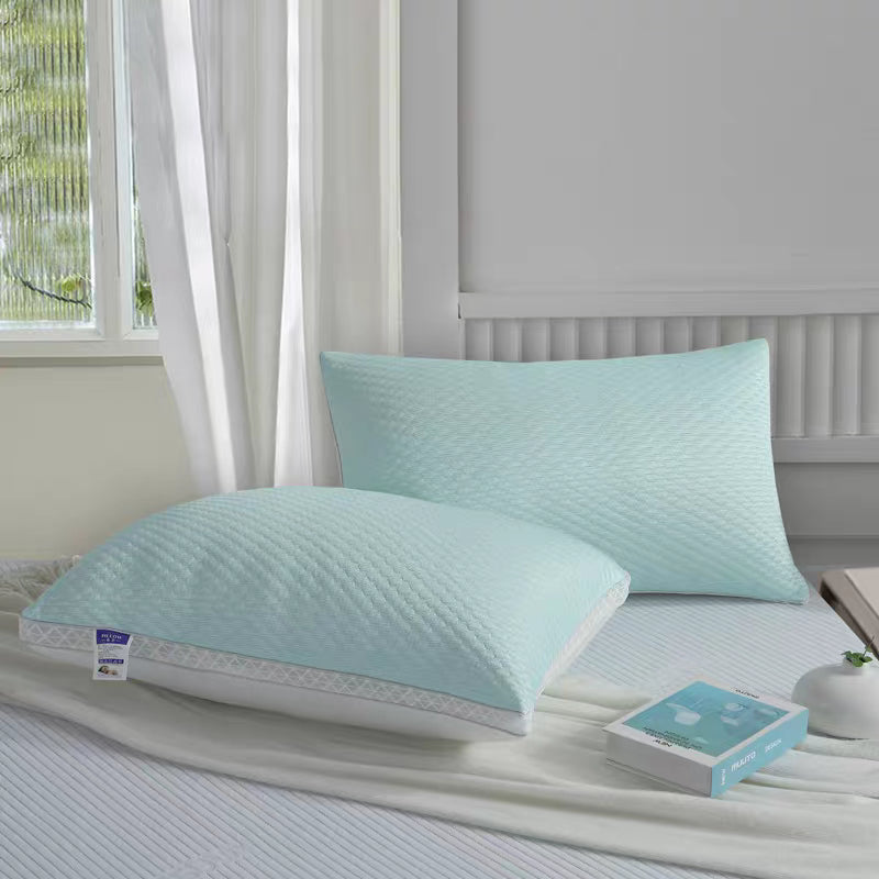 Cooling Breathable Tofu Pillows 2 Pack Memory Foam Soft Sleeping Pillows Temperature Control