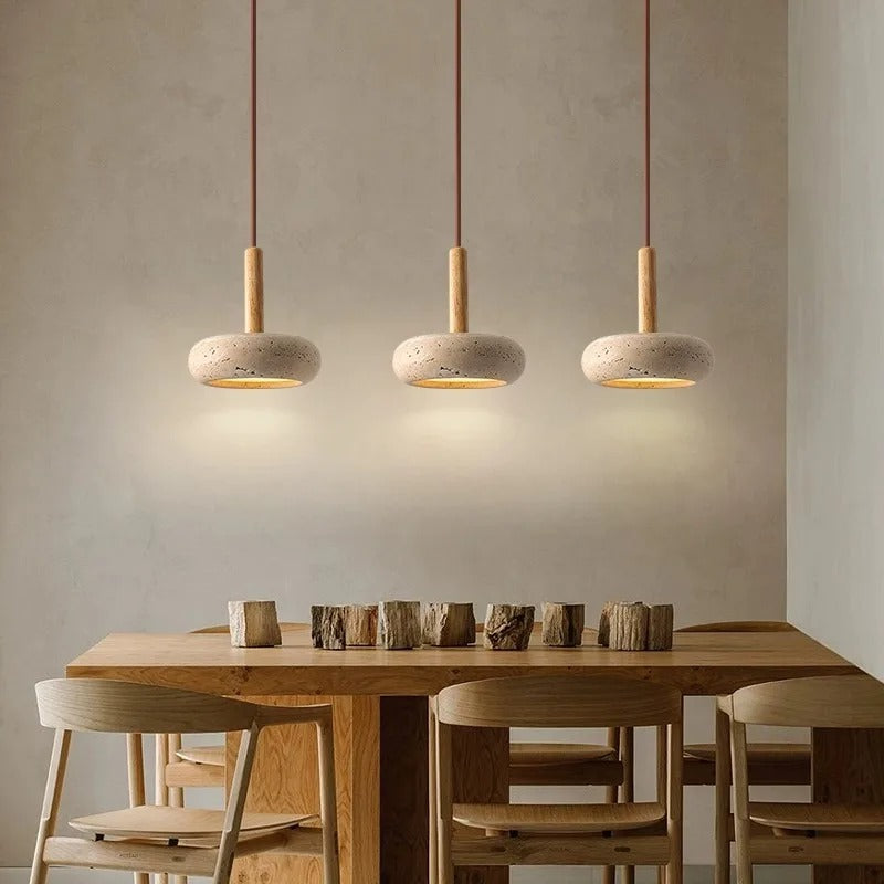 Huangdongshi Nordic Retro 3-Head Droplight – Small Pendant Lamp for Bar, Dining & Bedroom
