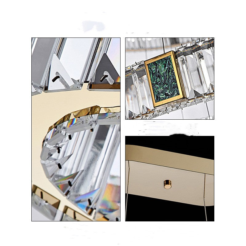 Luxury Crystal Chandelier – Modern LED Ceiling Light for Living Room, Dining Room, Bedroom & Study