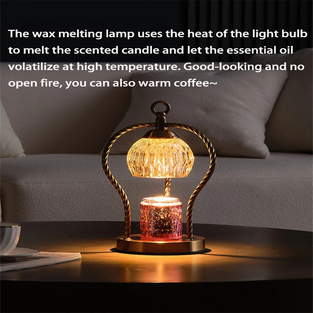 Timed Dimmable Wax Melting Lamp Decorative Table Lamp for Home Fragrance and Ambient Lighting