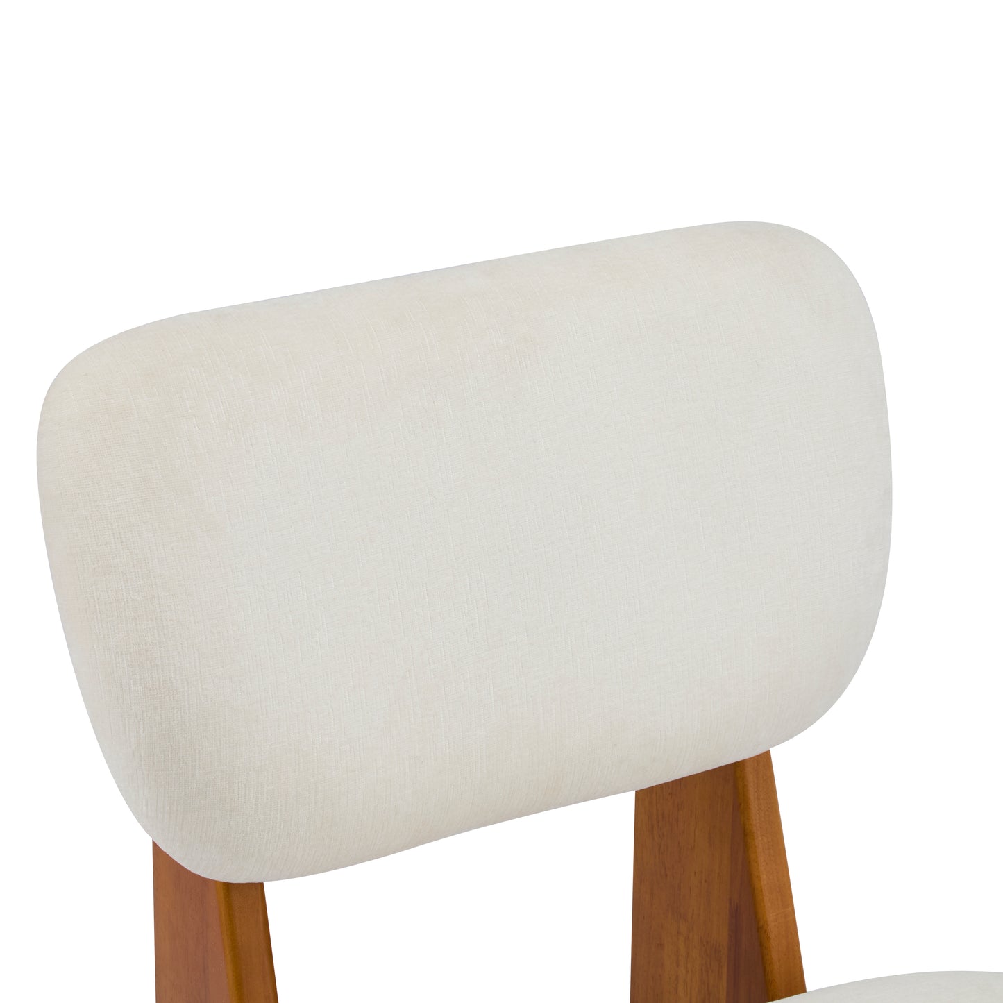 Set of 2 Modern Beige Lounge Chairs with Polyester Upholstery Sturdy Wood Base Minimalist Accent Seating for Living Room Bedroom Office