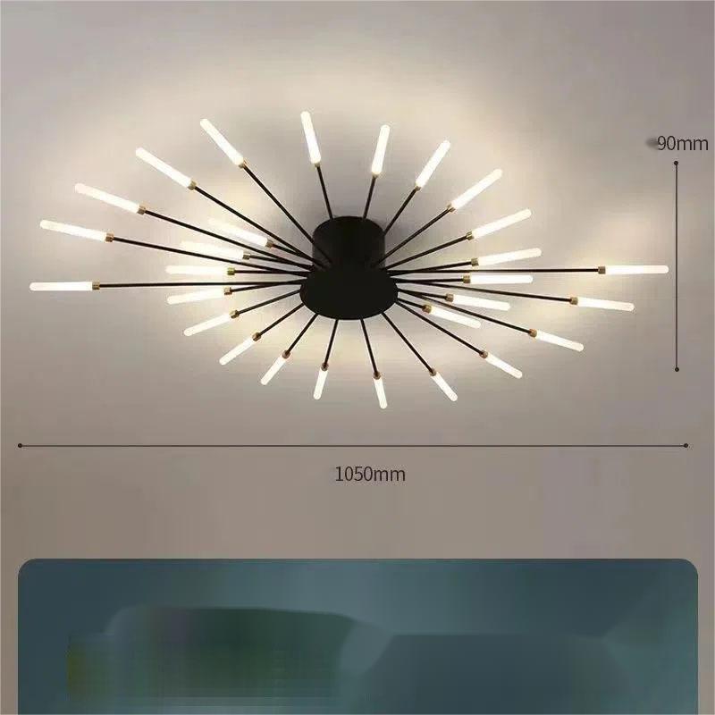 Iron Decorative Ceiling Light Modern Ceiling Lamp Living Room Bedroom Home Lighting Fixture