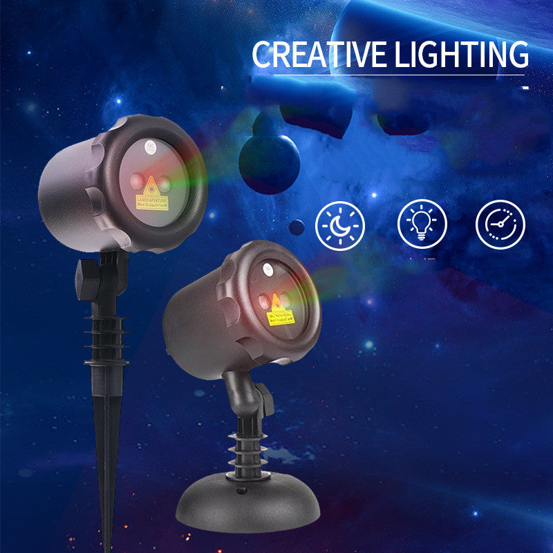 Christmas Laser Projector 8 Patterns LED Lights with Remote Control Outdoor Holiday Decoration Light Show