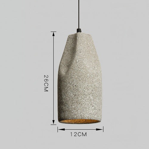 Nostalgic Industrial Cement Pendant Light – Vintage Ceiling Lamp