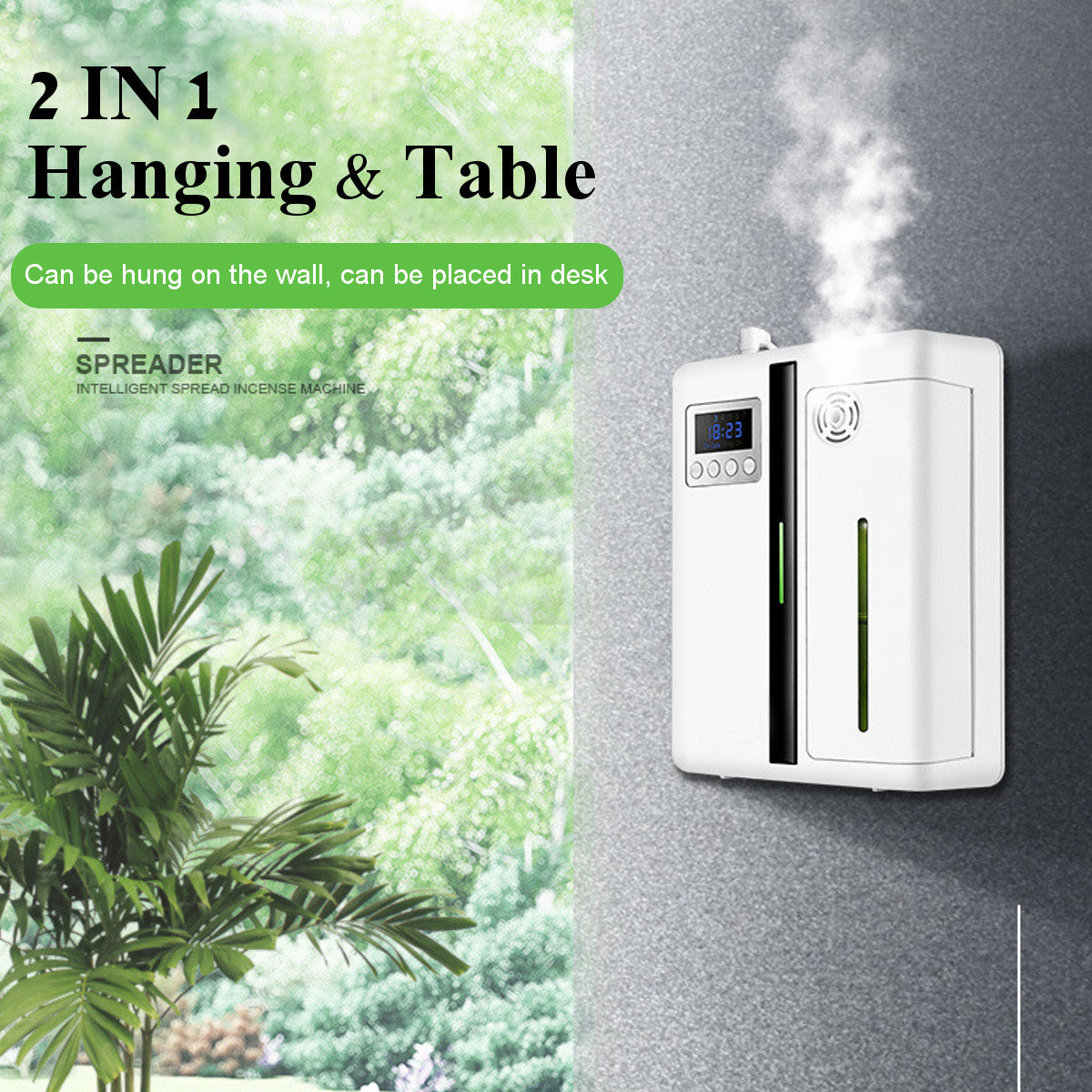 160ml Waterless Scent Diffuser Smart Air Aroma Machine Hotel Lobby Fragrance Humidifier Home & Commercial Use