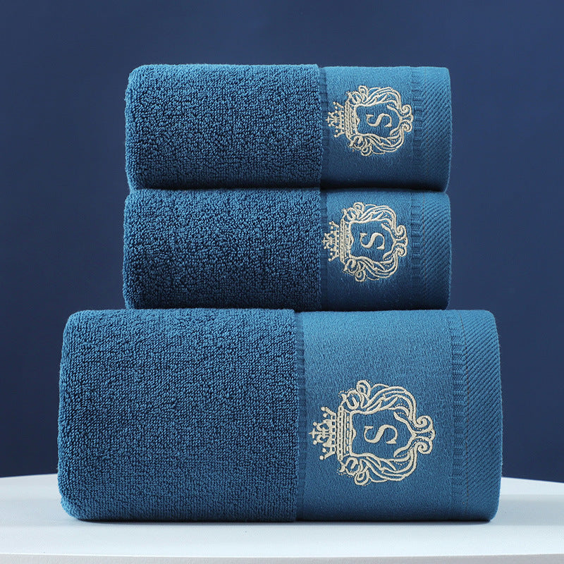 Pure Cotton Towel Set 3 Piece Soft Absorbent Hand and Bath Towels Premium Bathroom Set
