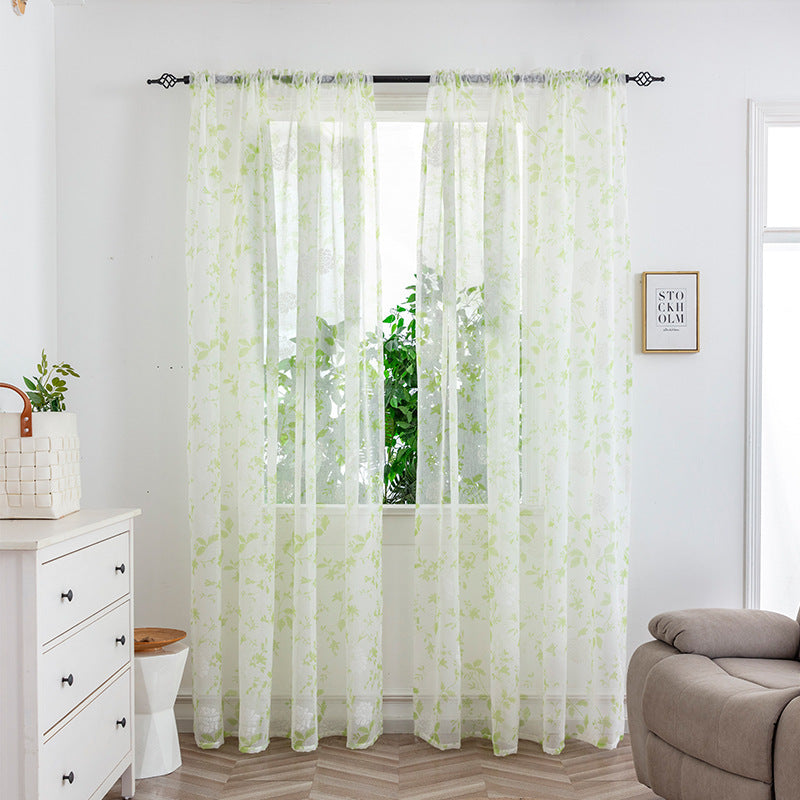Mesh Bedroom Curtains Light Transmission Decorative Sheer Window Drapes for Home Decor