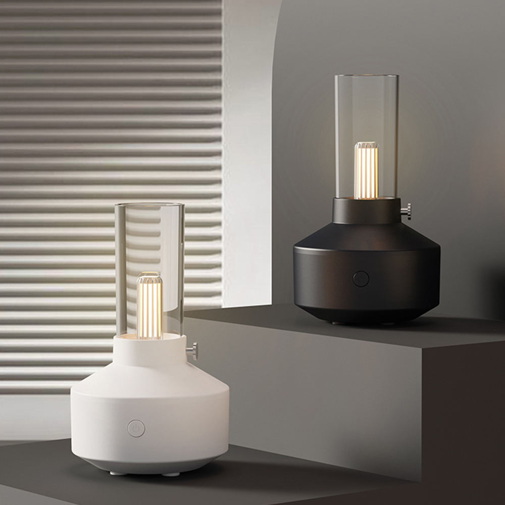 Retro 150ml Ultrasonic Humidifier Essential Oil Aroma Diffuser with Night Light for Home & Office
