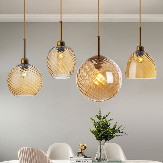 Trendy Glass Chandelier – Modern Ceiling Light for Living Room & Bedroom