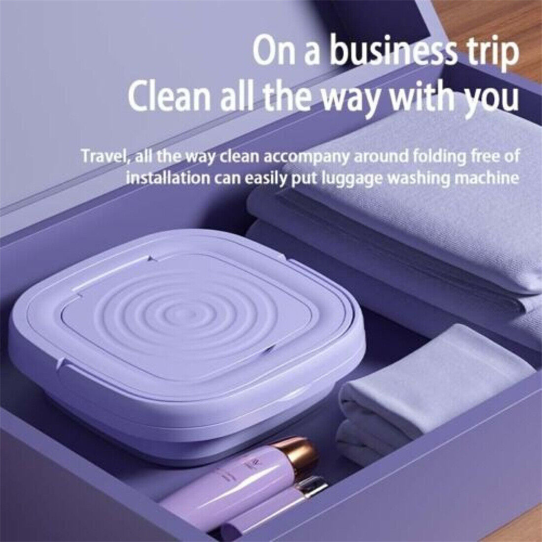 8L Portable Mini Washing Machine Foldable Design with Built-in Dryer Compact Laundry Washer for Travel and Home Use