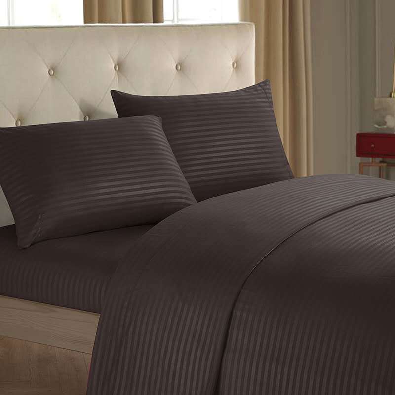 Luxury Mono Color Bedding Set Fitted Bed Sheets Soft Minimalist Bedroom Bedding Collection