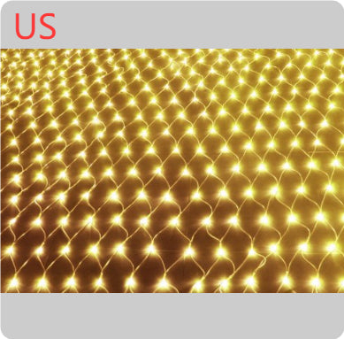Christmas LED String Lights Outdoor Waterproof Fishnet Fairy Lights Star Pattern Holiday Wedding Decorative Lighting