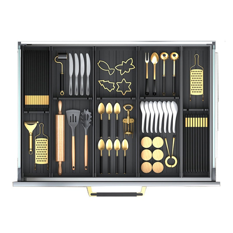 Kitchen Drawer Storage Box Divider Partition Organizer Adjustable Cutlery Storage Tray