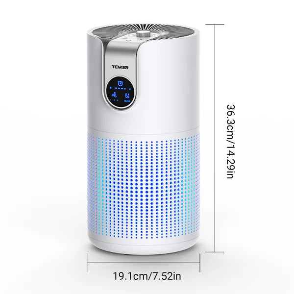 TENKER M03 Air Purifier for Large Rooms HEPA Air Cleaner for Home Bedroom Pets Smoke Pollen Dust Odor Removal