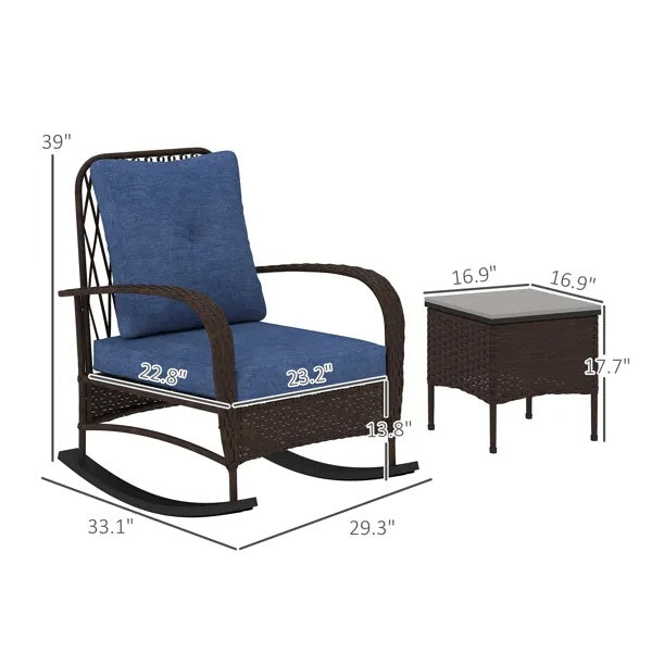 Rattan Chaise Lounge Chair Wicker Patio Furniture Set Outdoor Sun Lounger Garden Relaxing Seating