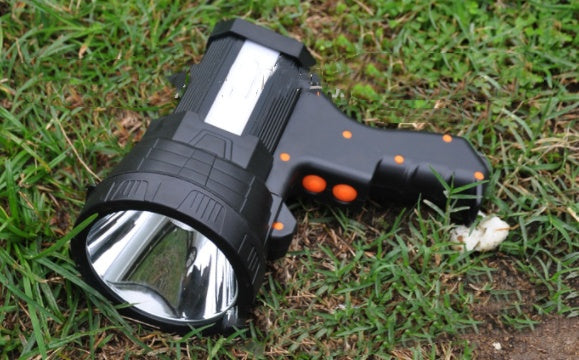 Hand Held Searchlight Spotlight Powerful Portable Torch for Outdoor Use and Long Distance Illumination
