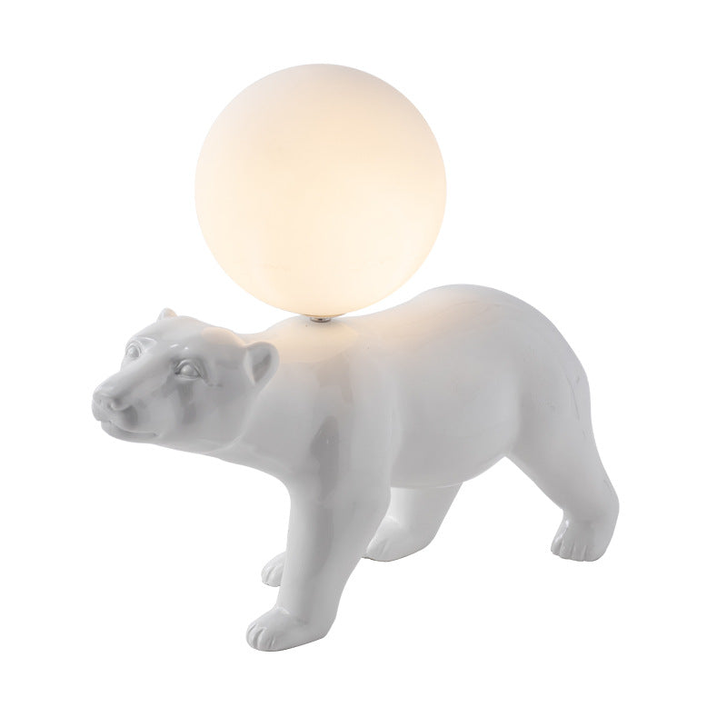 Modern Simple Personality Bear Table Lamp Creative Cute LED Night Light Home Decor