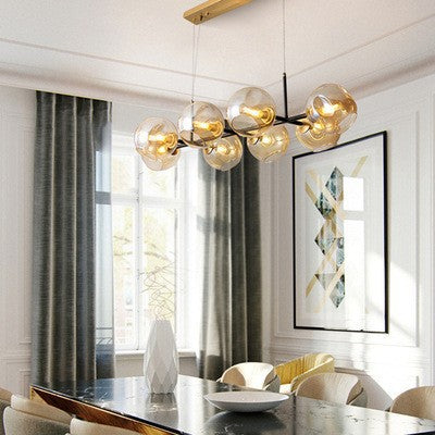 Sleek Glass-Ball Pendant Light – Luxury Bedroom & Dining Room Lighting