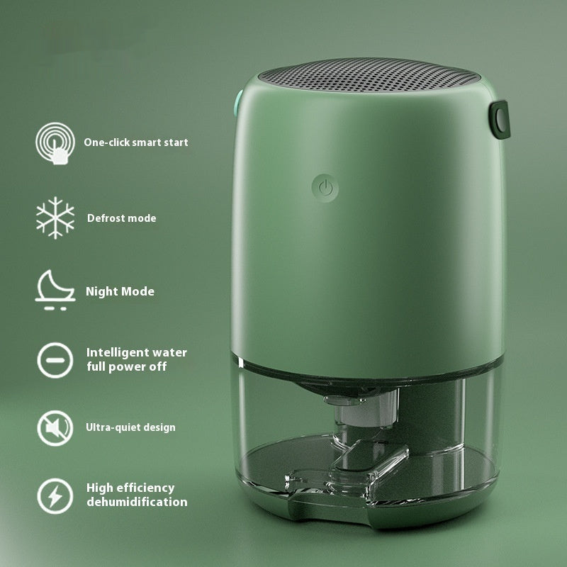 Bedroom Small Dry Air Dehumidifier Compact Moisture Absorber Air Purification Device for Home Use