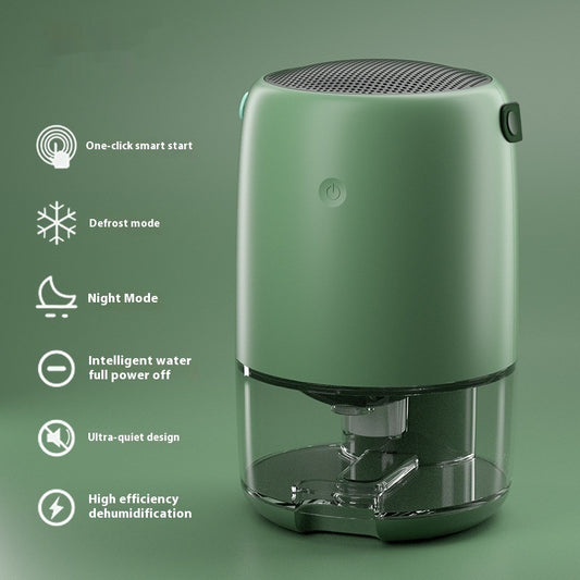 Bedroom Small Dry Air Dehumidifier Compact Moisture Absorber Air Purification Device for Home Use