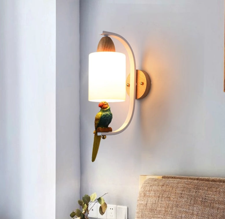 Solid Wood Wall Lamp Minimalist Bedside Creative Living Room Stair Aisle Background Wall Light
