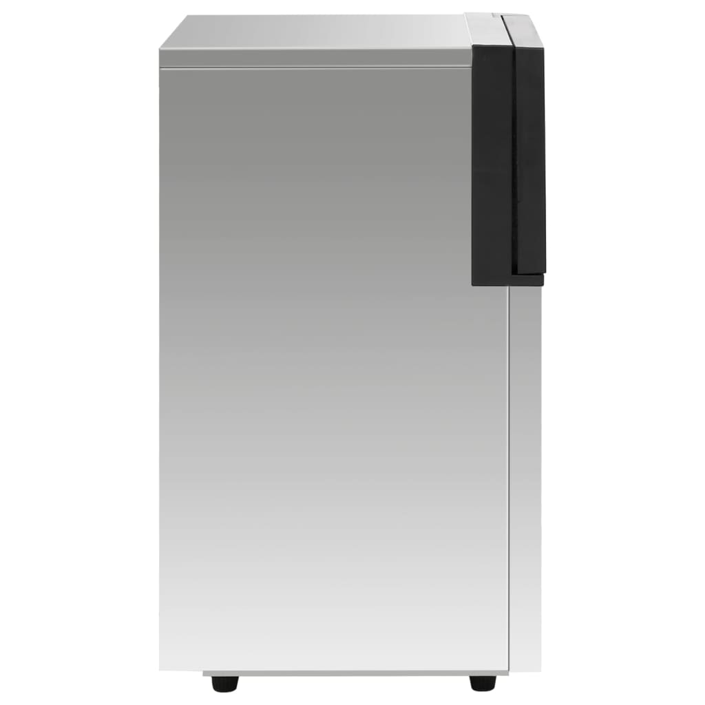 Silver Ice Cube Machine 45 kg per 24 Hours High Capacity Commercial Ice Maker for Home and Business Use