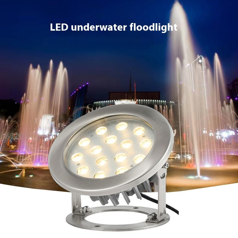 LED Outdoor Fountain & Swimming Pool Underwater Light Waterproof Submersible Pool Lamp