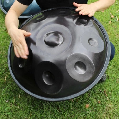 9 Tone 10 Inch Ethereal Carbon Steel Hand Drum Instrument Meditation Music Handpan Style Drum