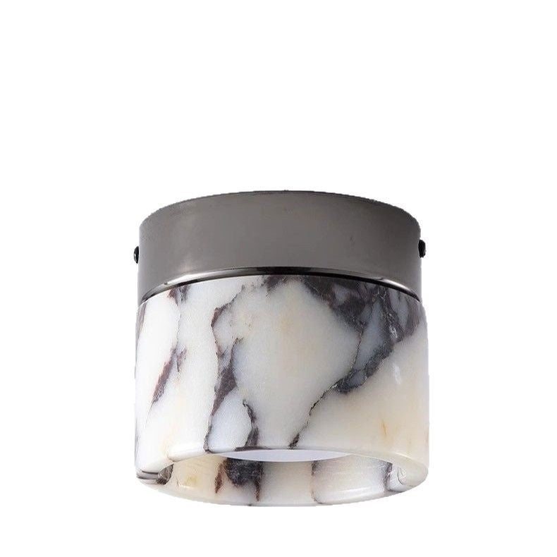 Luxury Marble Stone LED Ceiling Lamp High Grade Balcony Modern Indoor Lighting Fixture