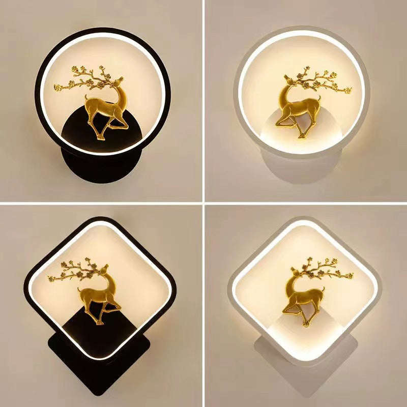 Modern Minimalist LED Bedside Wall Light Creative Bedroom Decorative Lamp