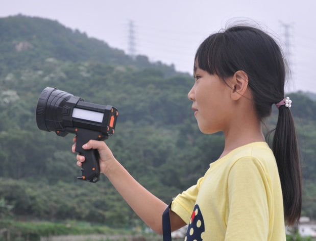 Hand Held Searchlight Spotlight Powerful Portable Torch for Outdoor Use and Long Distance Illumination