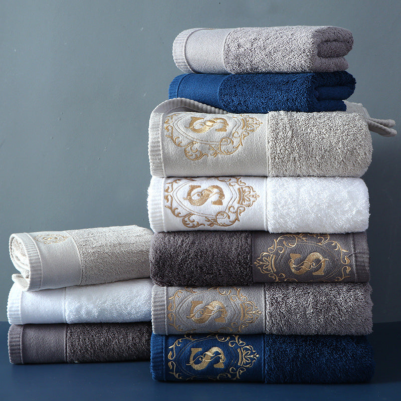 Five Star Hotel Bath Towels Soft Absorbent Luxury Cotton Bathroom Towel Set