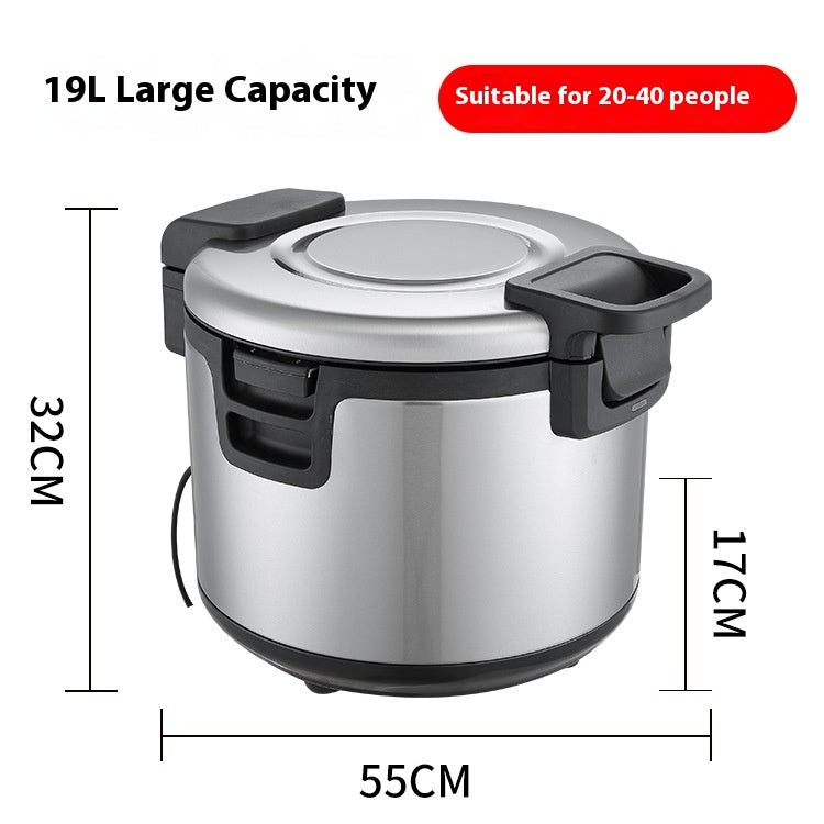 Commercial Insulated Heating Bucket – Thermostat Control Hot Water Container with Timer Function