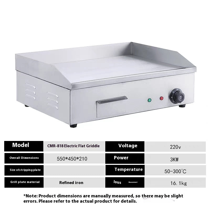 Electric Teppanyaki Griddle – Electric Heating Braising & Flat Top Cooking Grill