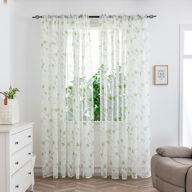 Mesh Bedroom Curtains Light Transmission Decorative Sheer Window Drapes for Home Decor