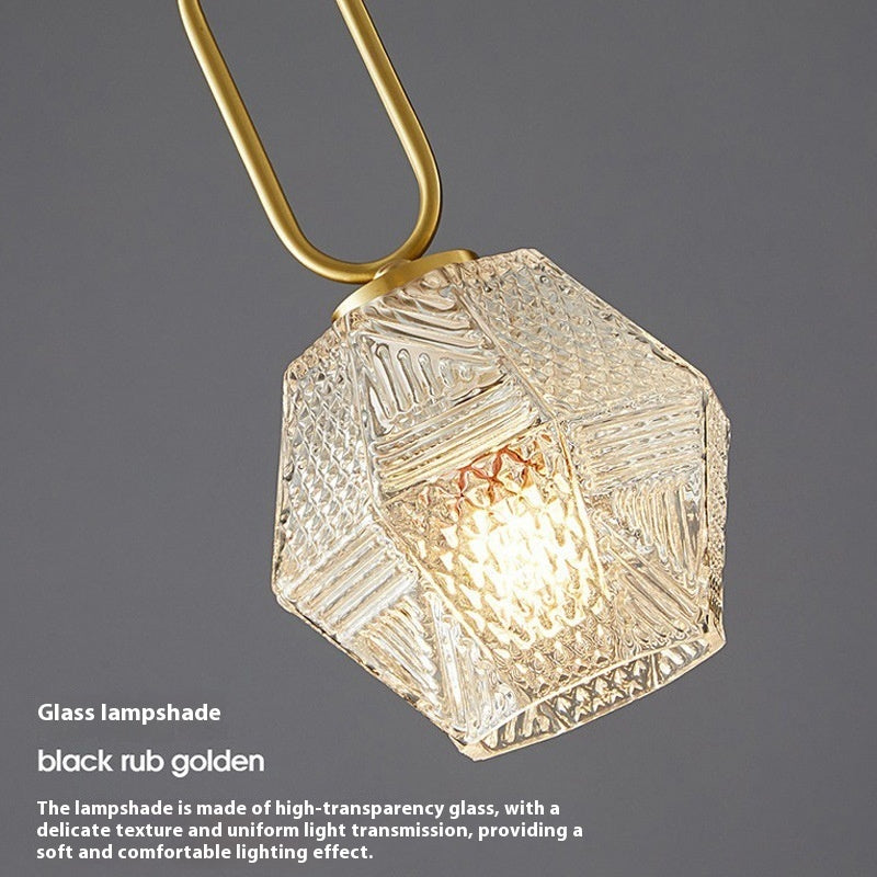 Modern Glass Chandelier Creative Restaurant Bar Simple Pendant Light Fixture Home Decor Lighting