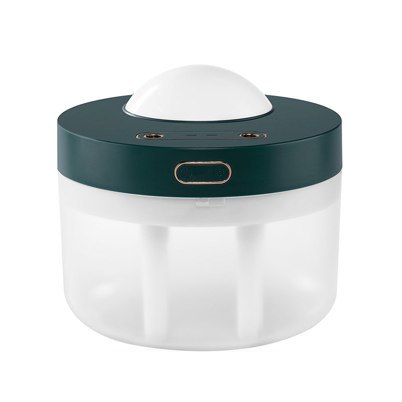 Projection Humidifier Portable Rechargeable Rotating Night Light Double Spray Mist Air Moisturizer for Bedroom