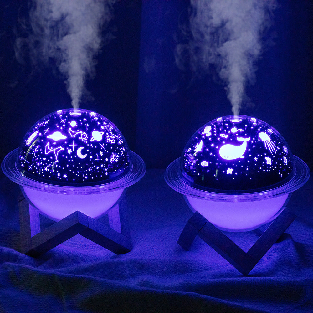 Rechargeable Bedroom Desktop Planet Light Air Purifier LED Aroma Diffuser Portable Night Lamp for Home Decor