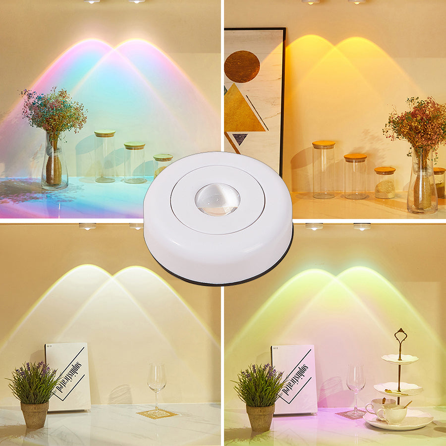 Wireless LED Closet Lights Battery Powered Under Cabinet Kitchen Lamp Sunset Nightlight Wall Light for Bedroom Furniture