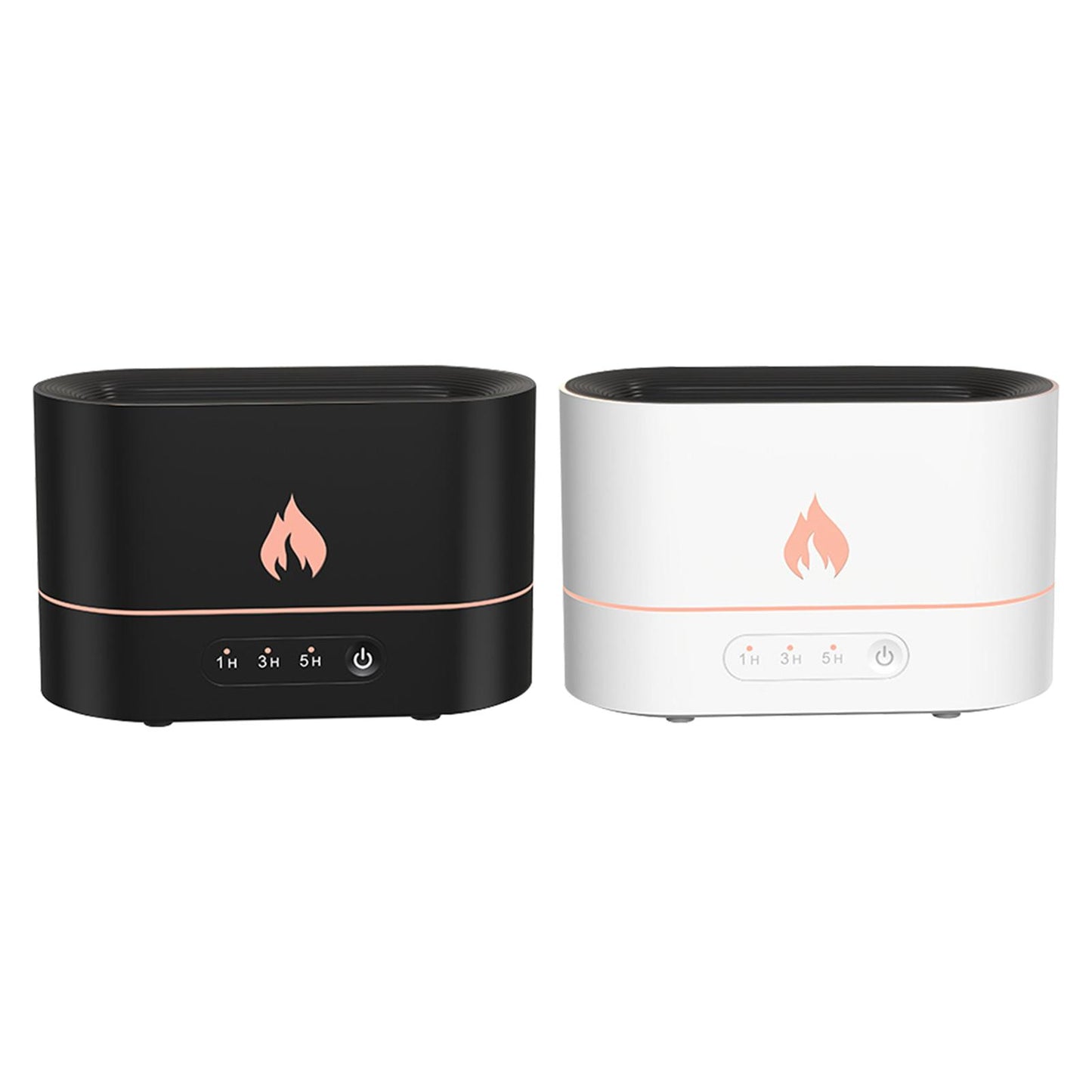 Flame Aromatherapy Humidifier Silent Air Diffuser LED Atmosphere Light for Bedroom Home Decor