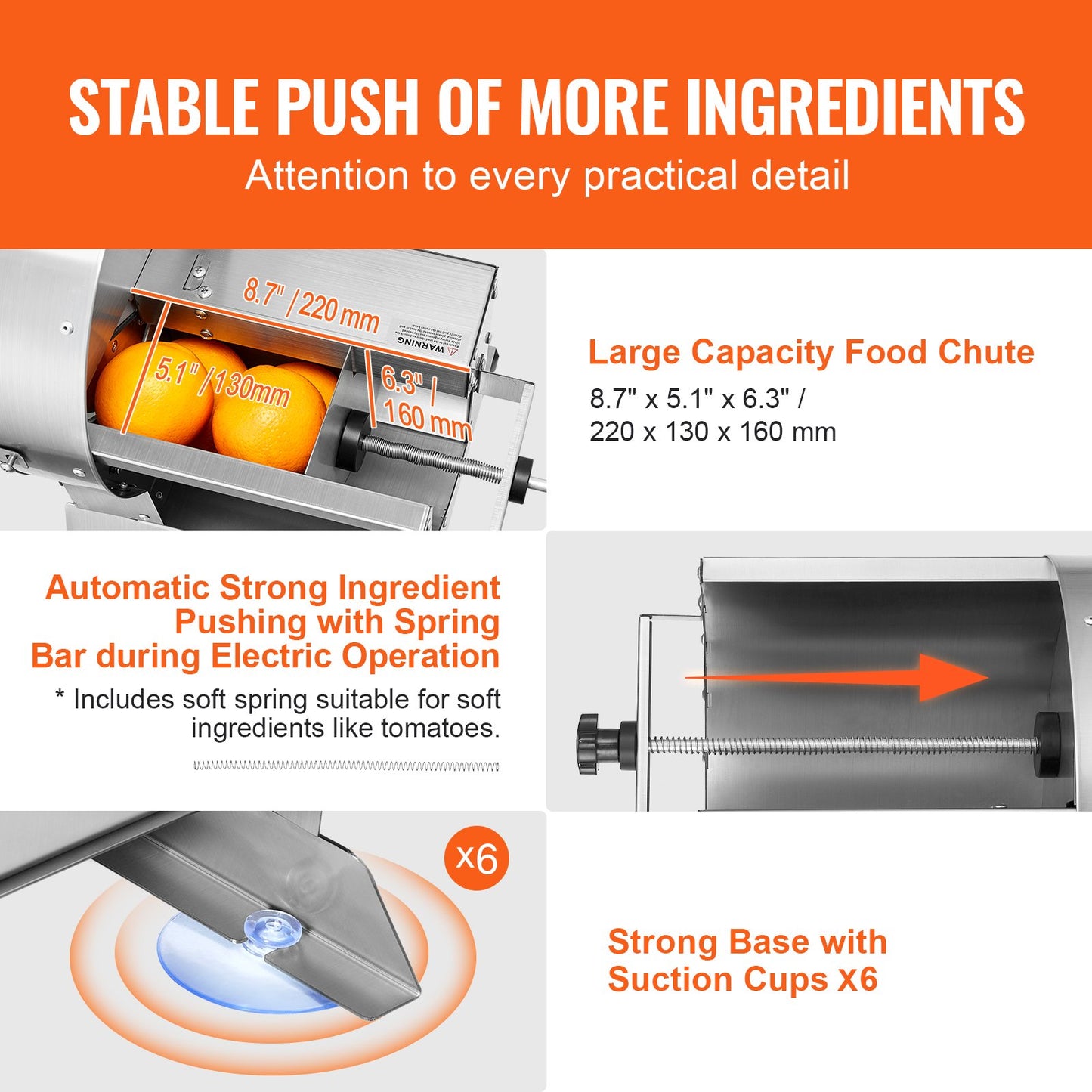 Electric Vegetable Slicer Adjustable Thickness 0 to 12mm Commercial Stainless Steel Food Cutter Machine Convertible to Manual with Large Feed Port for Potato and Tomato
