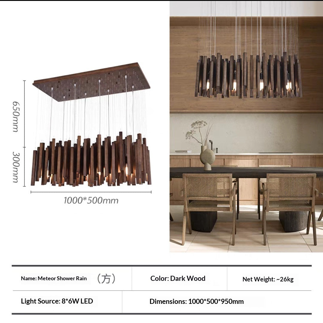 Modern Minimalist Chandelier – New Chinese Style Living, Dining & Tea Room Lamp