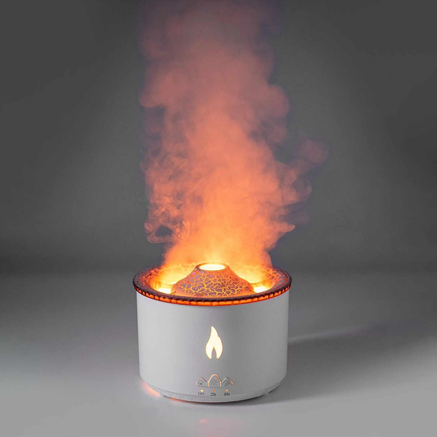 Creative Volcano Ultrasonic Humidifier – Jellyfish Flame Aroma Essential Oil Diffuser Air Mist Machine