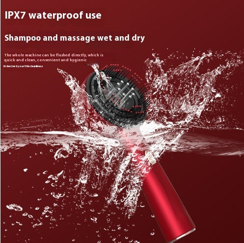 Electric Massage Comb Red Light Scalp Care Anti Slip Hair Care Multi Functional Scalp Massager for Home Use