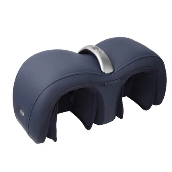 Air Pressure Knee Massager Dark Blue Electric Compression Heating Knee Therapy Device for Joint Pain Relief and Circulation