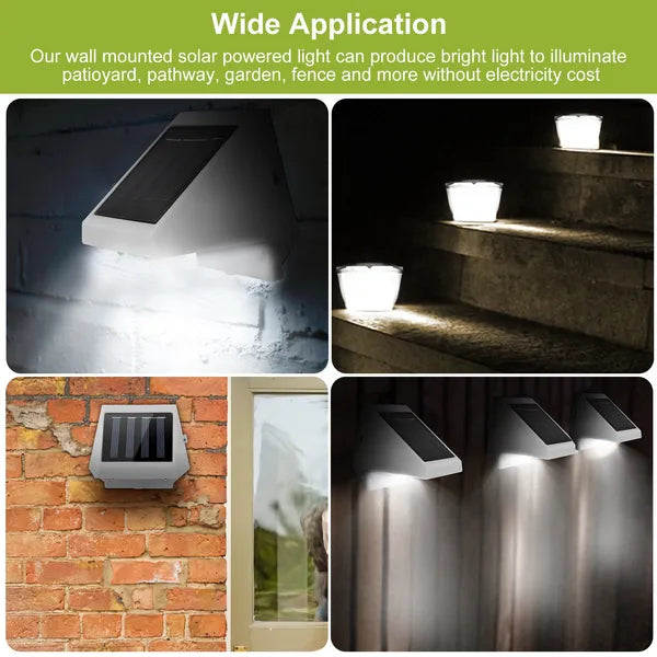 LED Solar Stair Lights – Dusk to Dawn Waterproof Garden Pathway & Fence Lamp