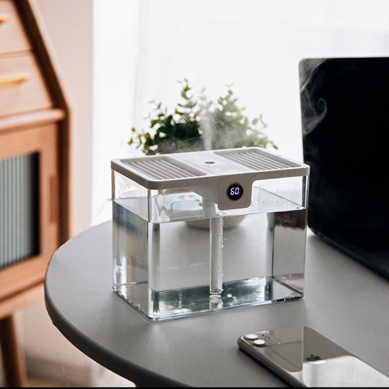 New 1.5L Large Capacity Simple Humidifier with Display Screen Ultrasonic Air Moisturizer for Home Bedroom Office Use