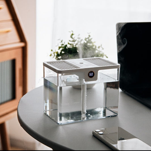 New 1.5L Large Capacity Simple Humidifier with Display Screen Ultrasonic Air Moisturizer for Home Bedroom Office Use