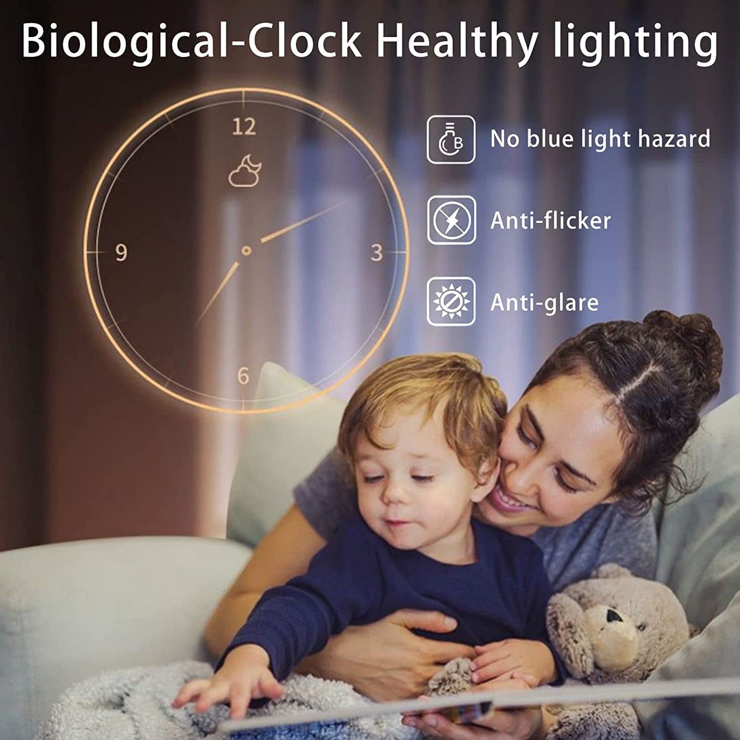 LED Adjustable Color Floor Lamp with Remote Control Modern Reading Light for Living Room Bedroom