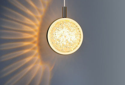 Nordic Jellyfish Crystal Chandelier – Carved Bedside Pendant Light for Bedroom & Bar